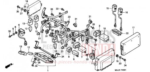 WINDLAUFSTREBE (ST1100A) ST1100AX de 1999